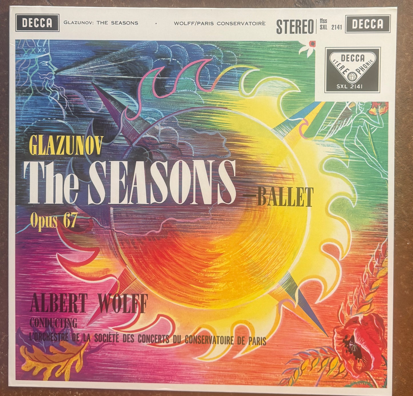Glazunov : L'Orchestre De La Société Des Concerts Du Conservatoire De Paris Conducted By Albert Wolff – The Seasons, Op.67 - Ballet