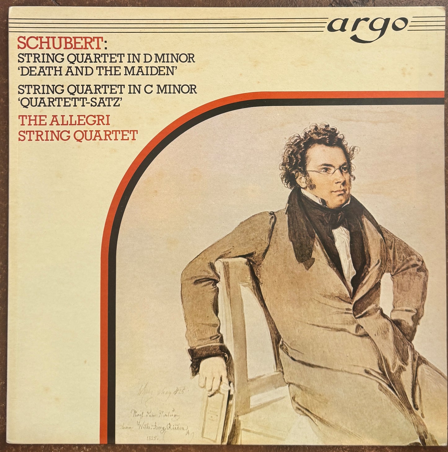 Schubert, The Allegri String Quartet – String Quartet In D Minor 'Death And The Maiden' / String Quartet In C Minor 'Quartett-Satz'