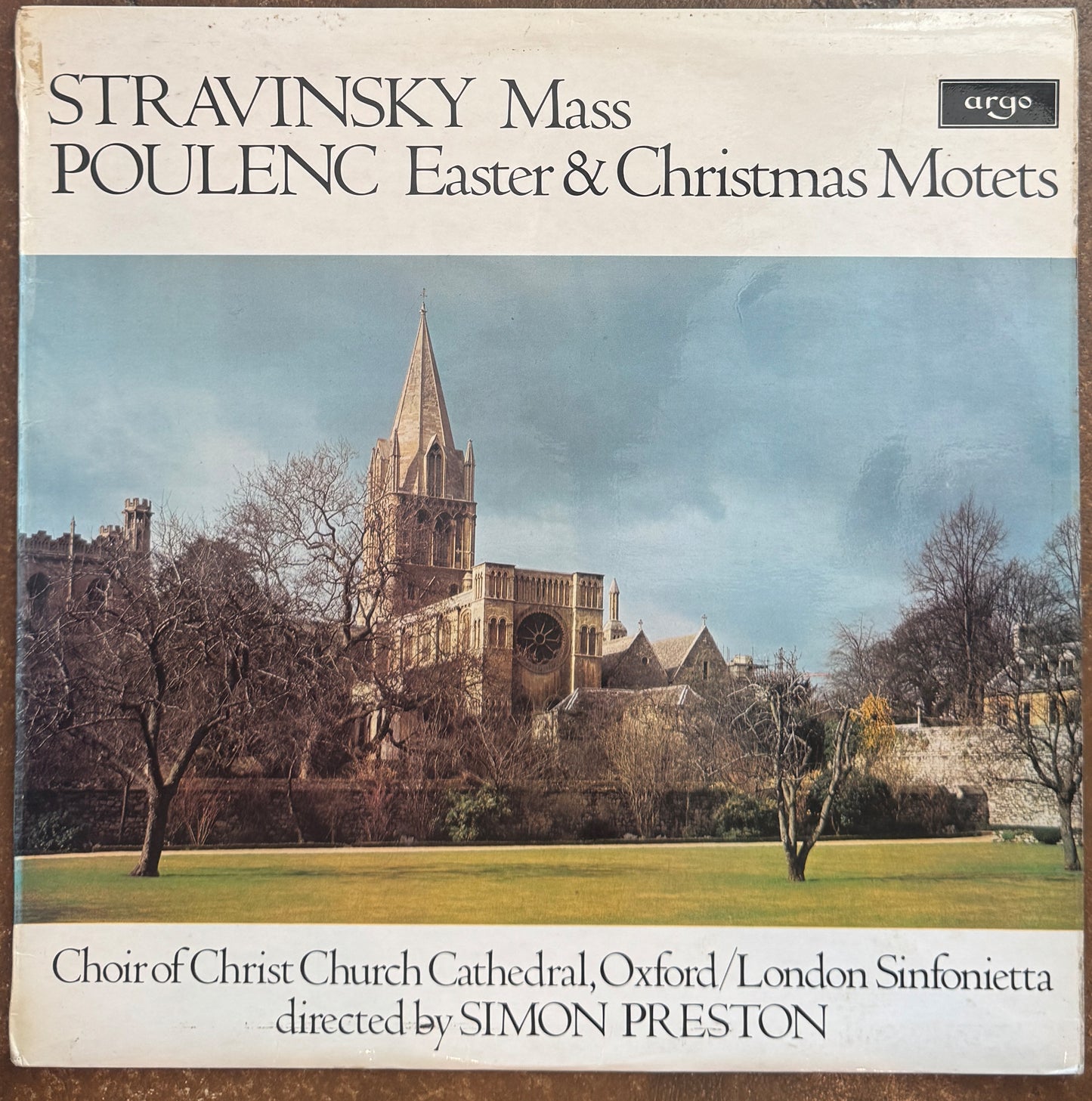 Stravinsky / Poulenc, Choir Of Christ Church Cathedral, Oxford / London Sinfonietta Directed By Simon Preston – Mass / Easter & Christmas Motets