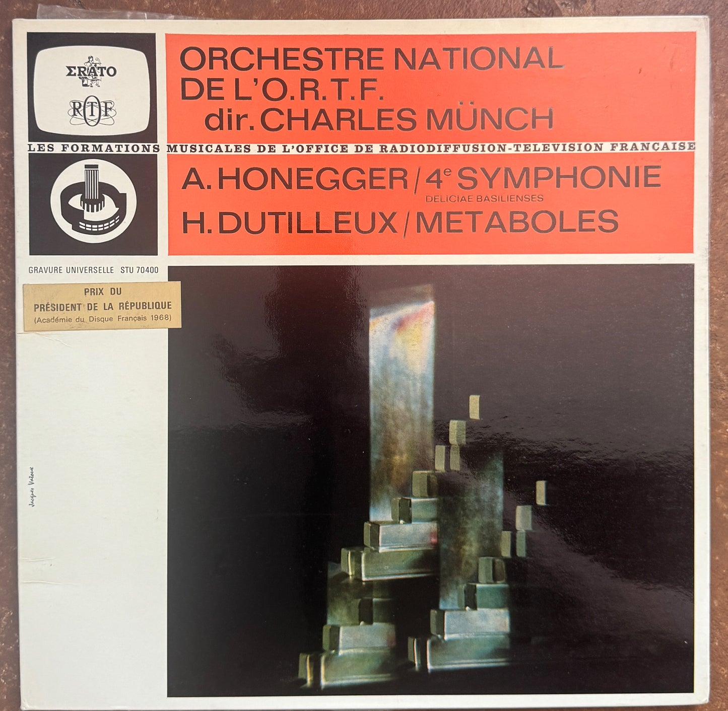 Orchestre National De L'O.R.T.F. Dir. Charles Münch - A. Honegger / H. Dutilleux – 4e Symphonie (Deliciae Basilienses) / Metaboles