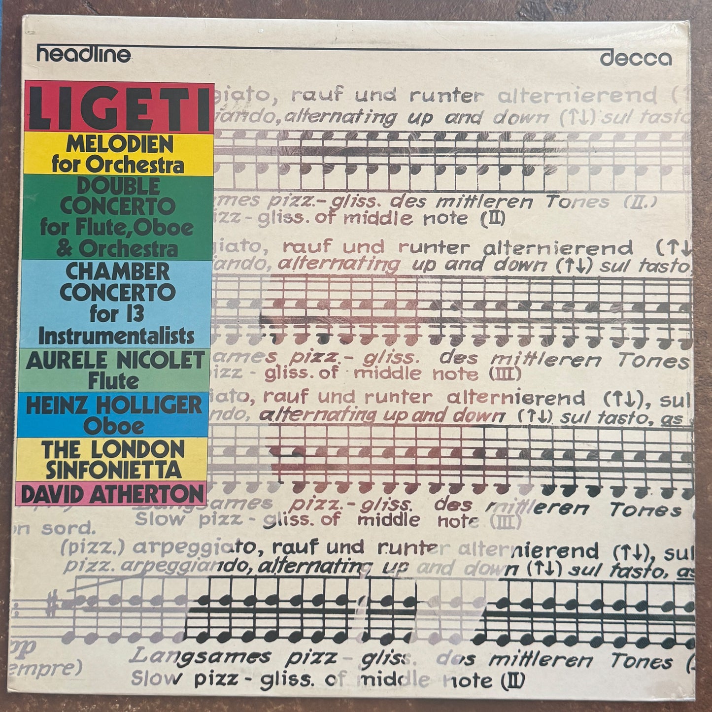 Ligeti – Melodien For Orchestra / Double Concerto For Flute, Oboe And Orchestra / Chamber Concerto For 13 Instrumentalists