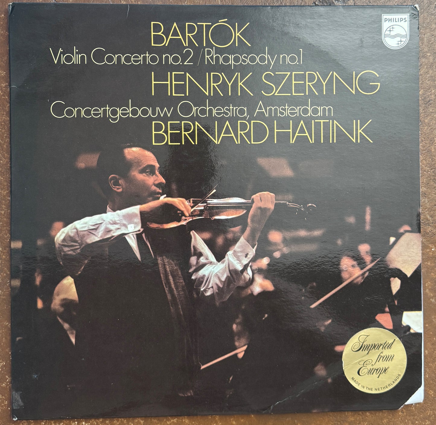 Bartók, Henryk Szeryng, Concertgebouw-Orchester, Amsterdam, Bernard Haitink – Violinkonzert Nr.2 / Rhapsodie Nr.1