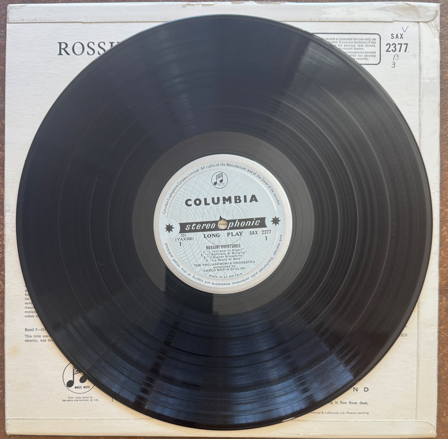 Giulini Conducts The Philharmonia Orchestra – Rossini And Verdi Overtures