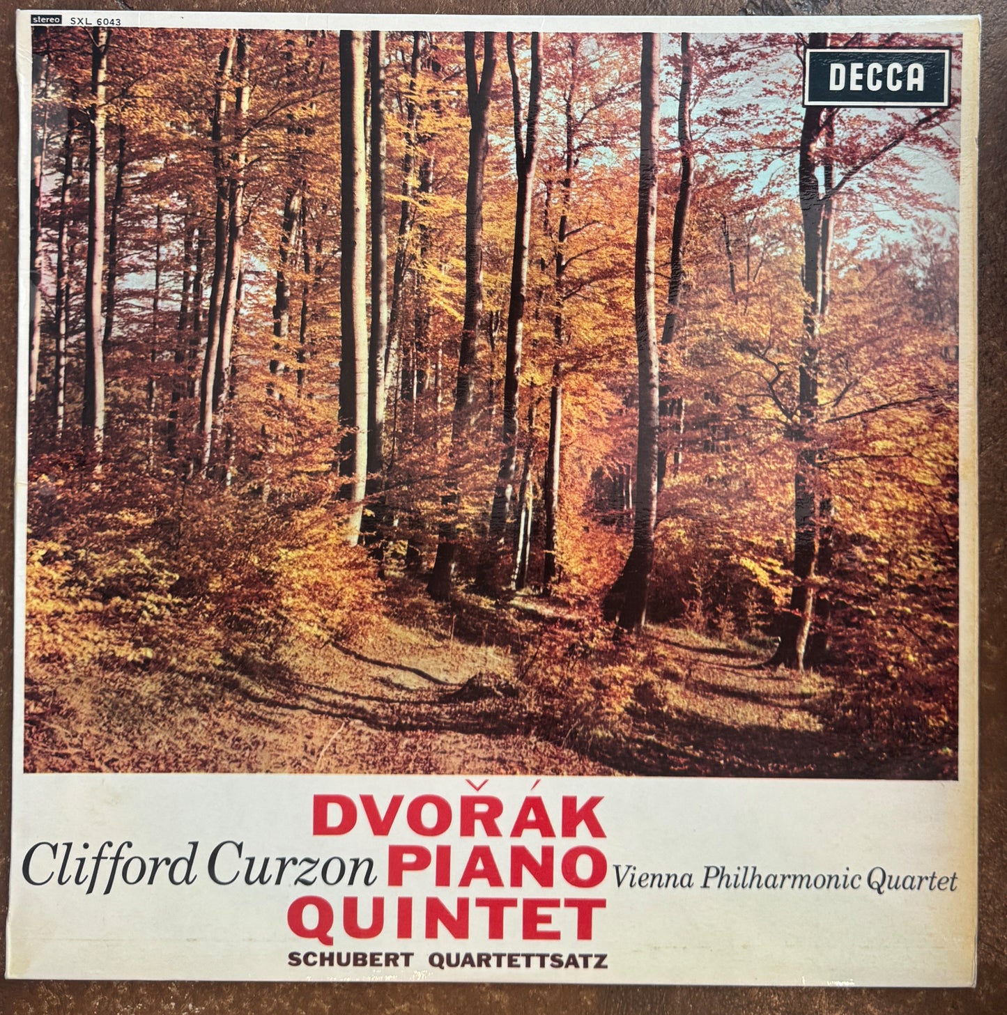 Dvořák, Clifford Curzon, Vienna Philharmonic Quartet, Schubert – Piano Quintet / Quartettsatz
