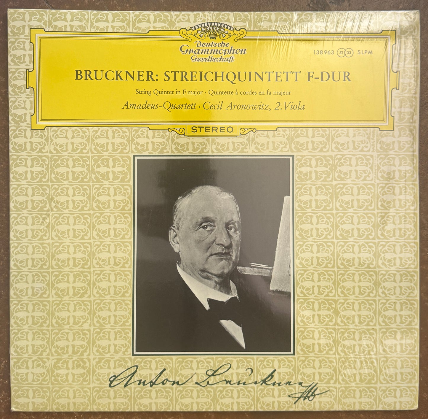 Bruckner, Amadeus-Quartett ‧ Cecil Aronowitz – Streichquintett F-dur