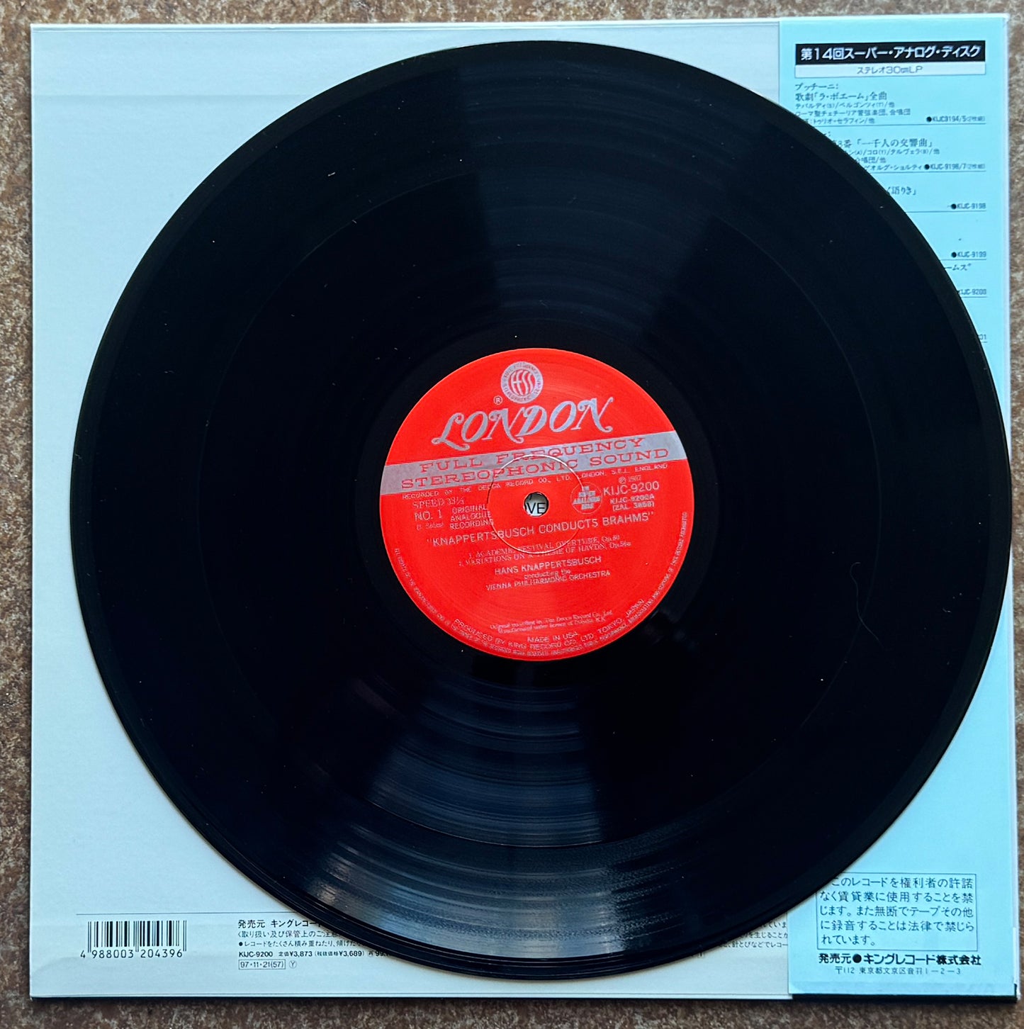 Brahms, Knappertsbusch, Vienna Philharmonic Orchestra – Knappertsbusch Conducts Brahms