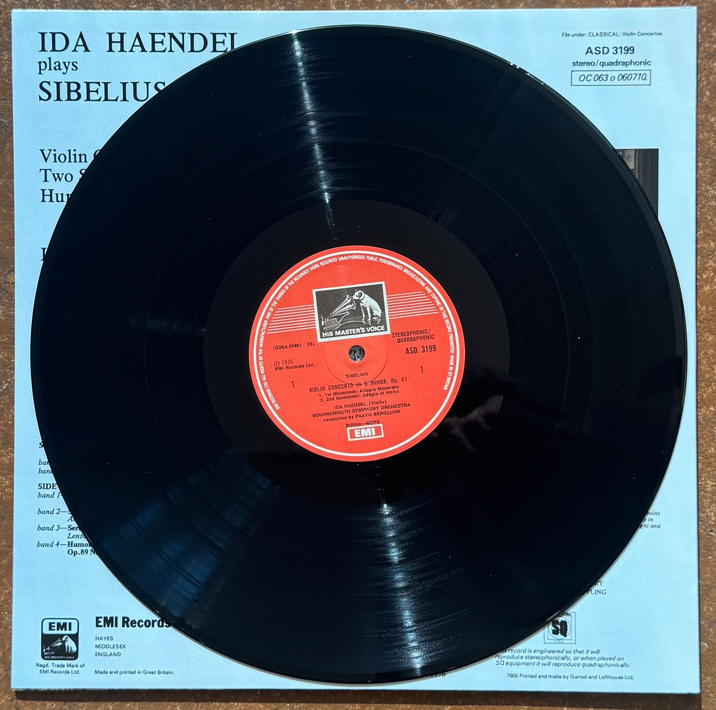Ida Haendel, Paavo Berglund, Bournemouth Symphony Orchestra – Ida Haendel plays Sibelius