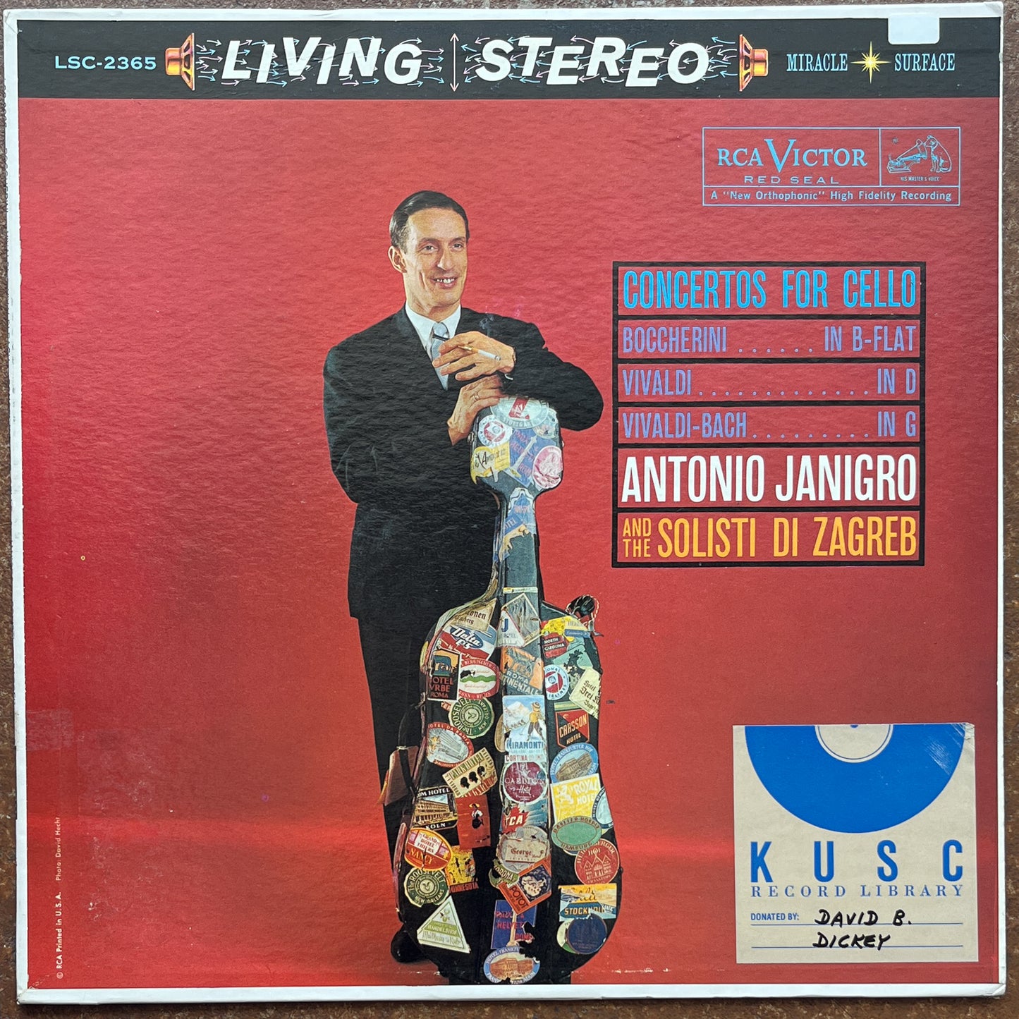 Antonio Janigro, Solisti Di Zagreb / Boccherini / Vivaldi · Bach – Concertos For Cello