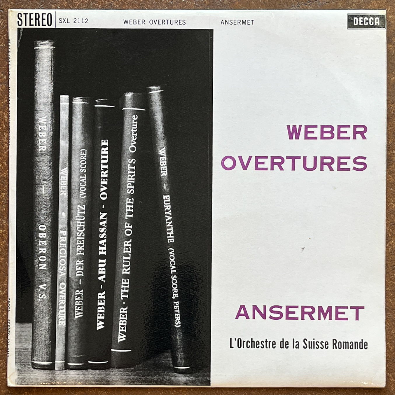 Weber, Ansermet, L'Orchestre De La Suisse Romande – Overtures