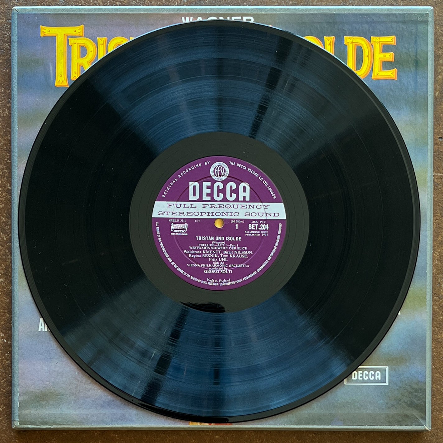 Wagner, Birgit Nilsson, Fritz Uhl, Regina Resnik, Tom Krause, Arnold van Mill, Georg Solti Conducting The Vienna Philharmonic Orchestra – Tristan Und Isolde