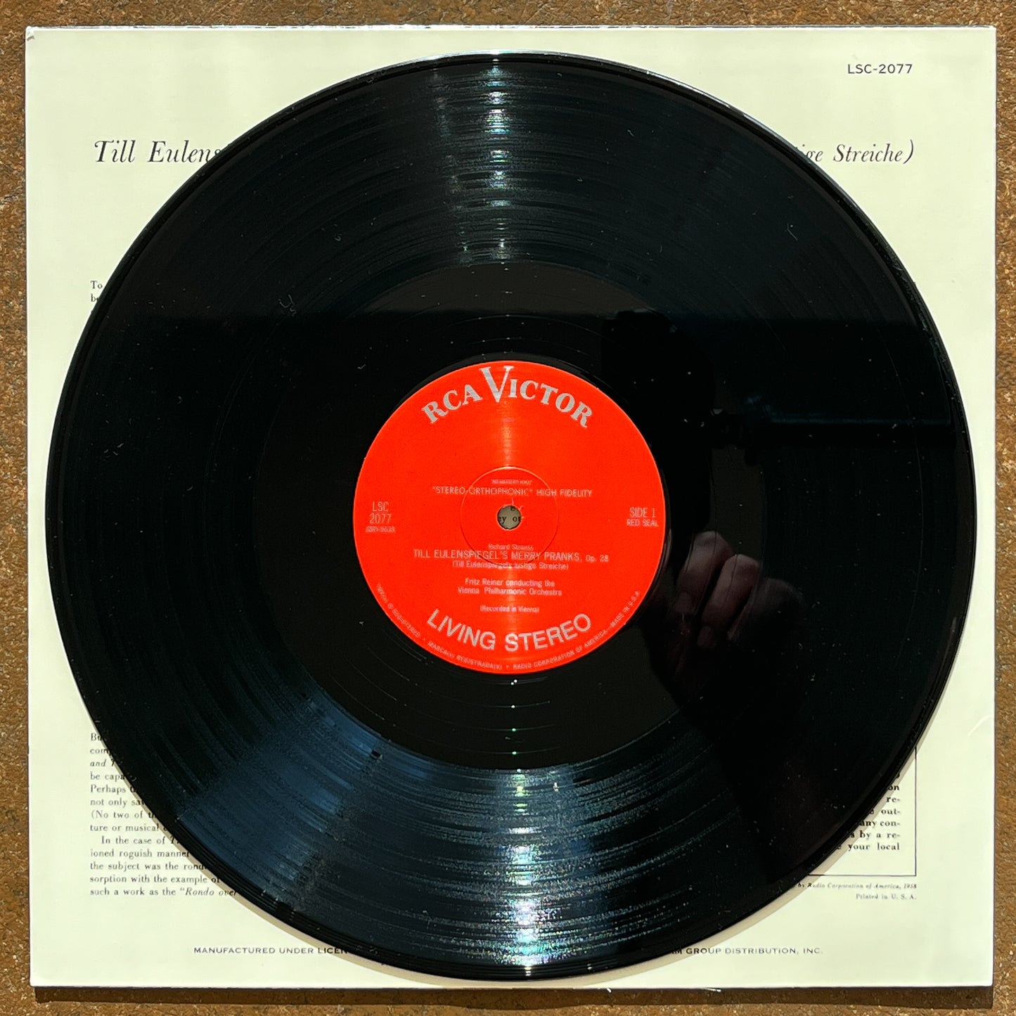 Richard Strauss / Fritz Reiner / Vienna Philharmonic Orchestra – Till Eulenspiegel - Death and Transfiguration