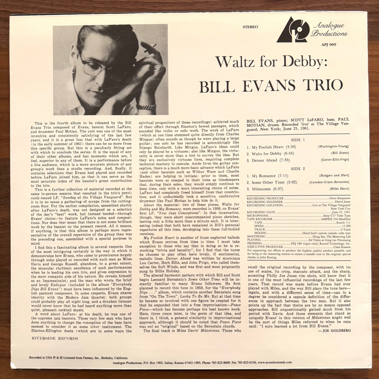 Bill Evans Trio- Waltz For Debbie