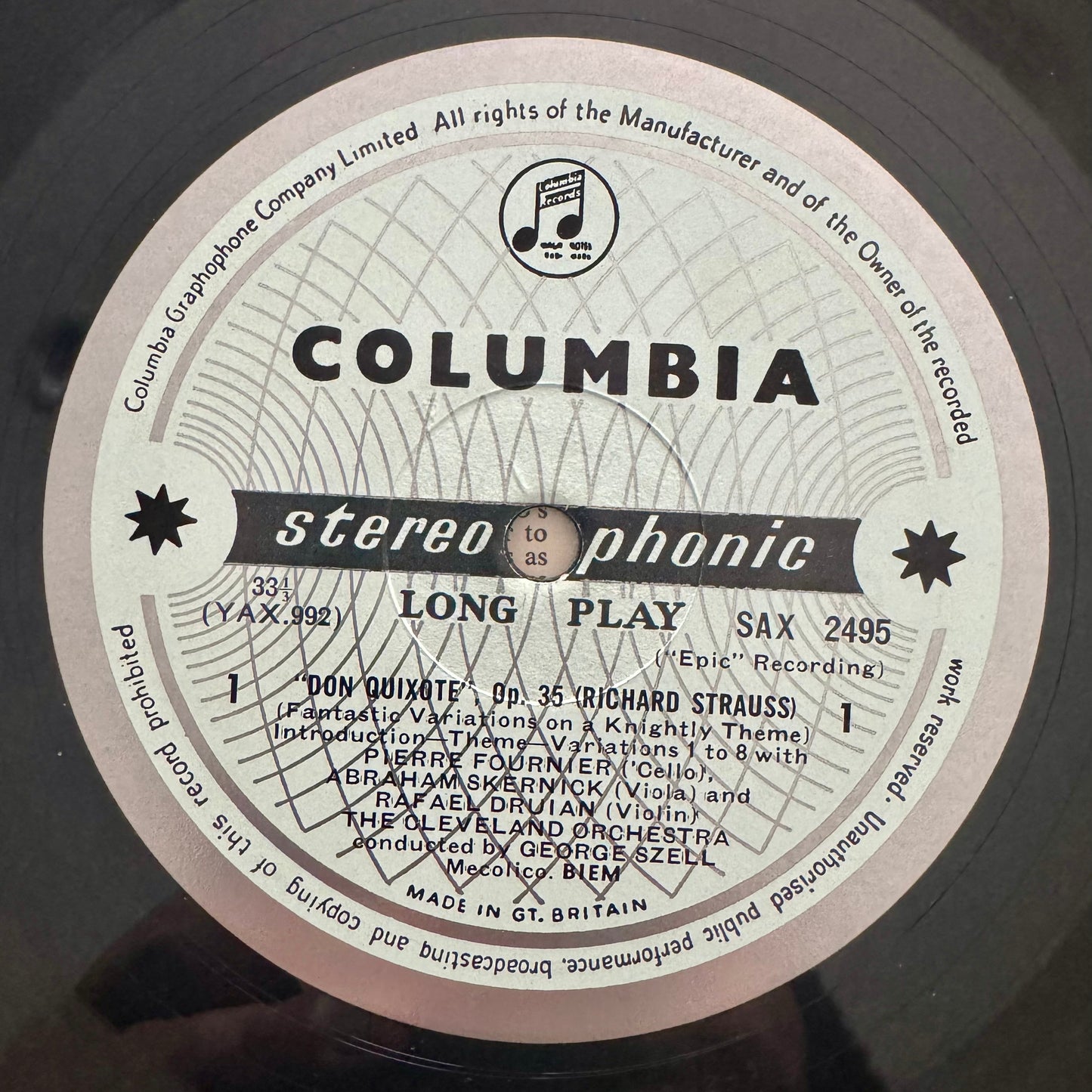 Strauss, Pierre Fornier, George Szell, The Cleveland Orchestra- Don Quixote/ Don Juan