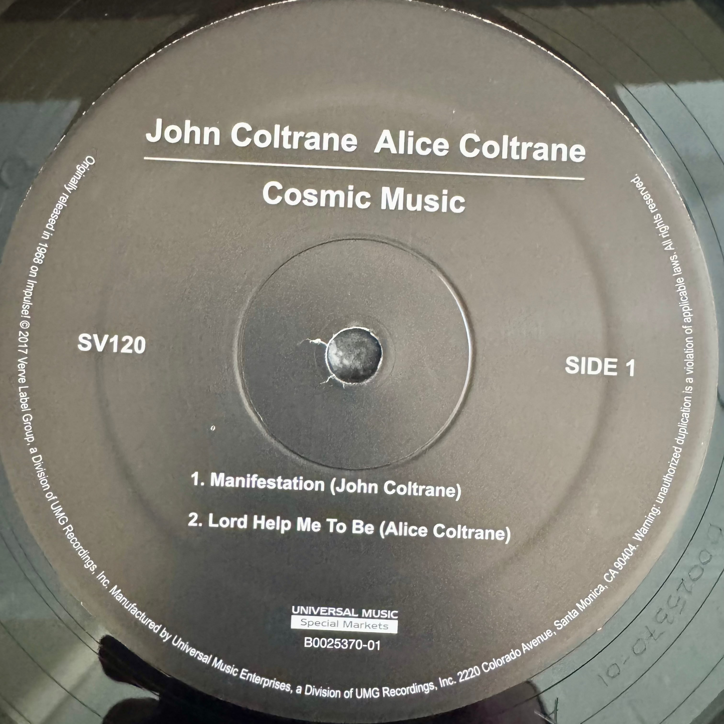 Alice Coltrane/ John Coltrane. Cosmic Music