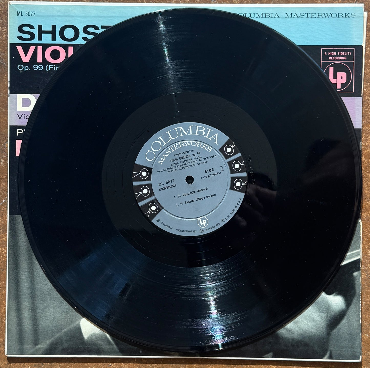 Shostakovitch, David Oistrakh, Philharmonic-Symphony Orchestra Of New York, Dimitri Mitropoulos – Violin Concerto, Op. 99 (First Recording)