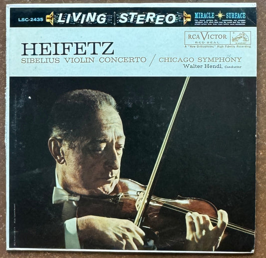 Heifetz, SibeliuS, Chicago Symphony, Walter Hendl – Violin Concerto