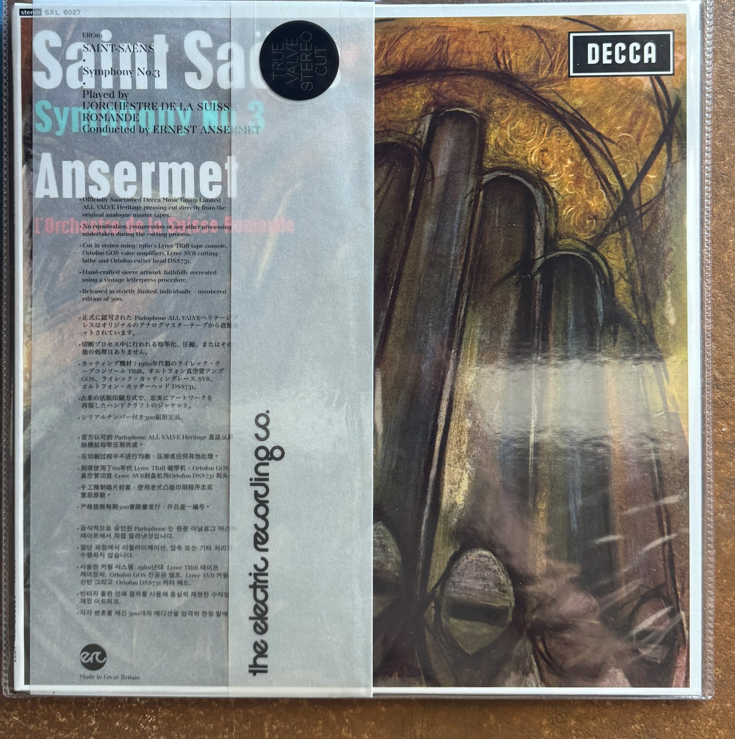 Saint-Saëns, Ansermet, L'Orchestre De La Suisse Romande – Symphony No.3