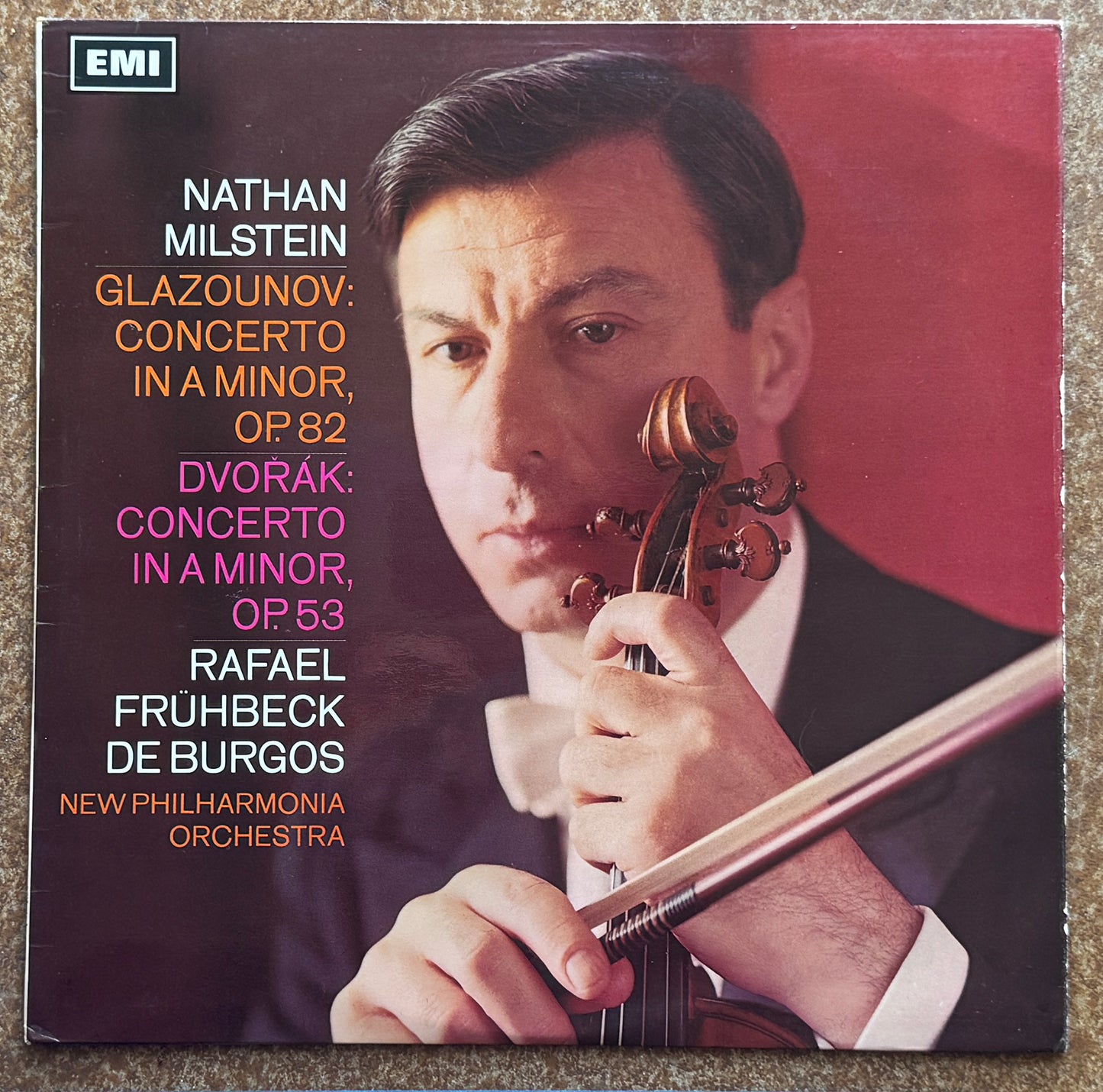 Nathan Milstein, Glazounov / Dvořák, Rafael Frühbeck De Burgos, New Philharmonia Orchestra – Concerto In A Minor, Op. 82 / Concerto In A Minor, Op. 53