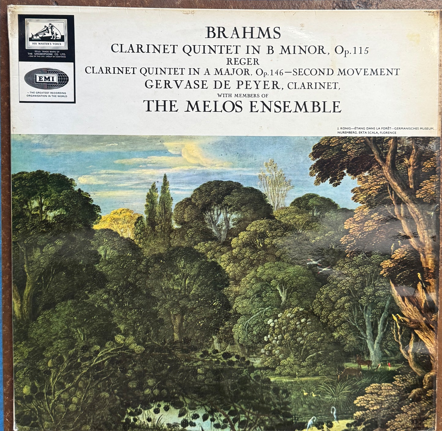 Brahms / Reger, Gervase de Peyer With Members Of The Melos Ensemble – Clarinet Quintet In B Minor, Op.115 / Clarinet Quintet In A Major, Op. 146 - Second Movement