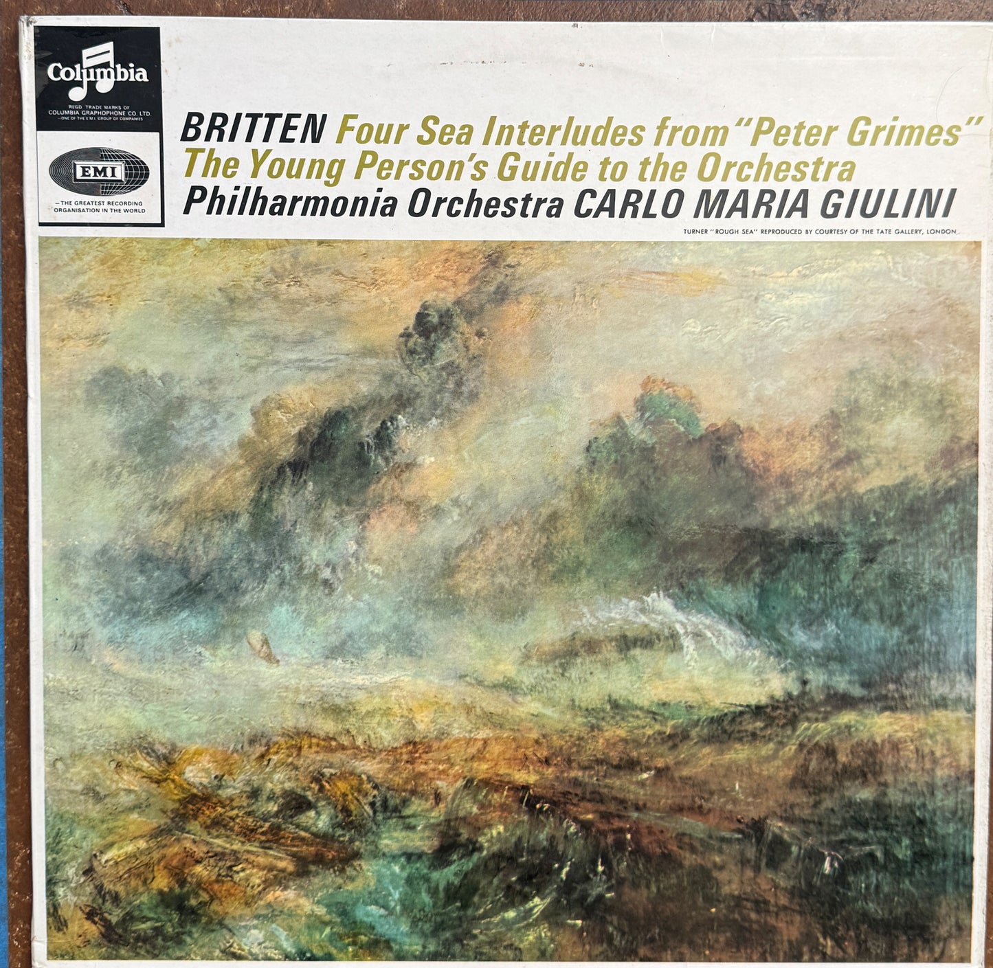 Britten, Carlo Maria Giulini, The Philharmonia Orchestra – Four Sea Interludes From "Peter Grimes / The Young Person's Guide To The Orchestra