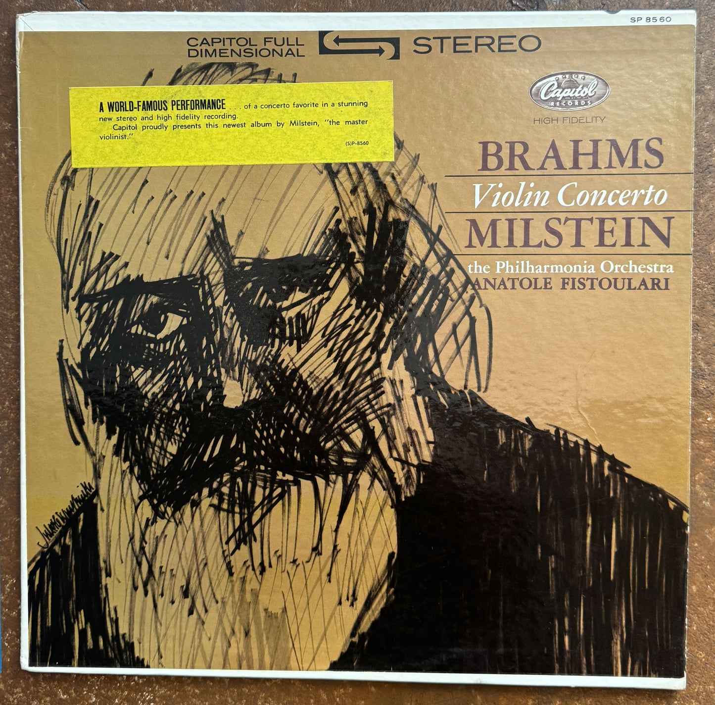 Brahms - Milstein, The Philharmonia Orchestra, Anatole Fistoulari – Violin Concerto