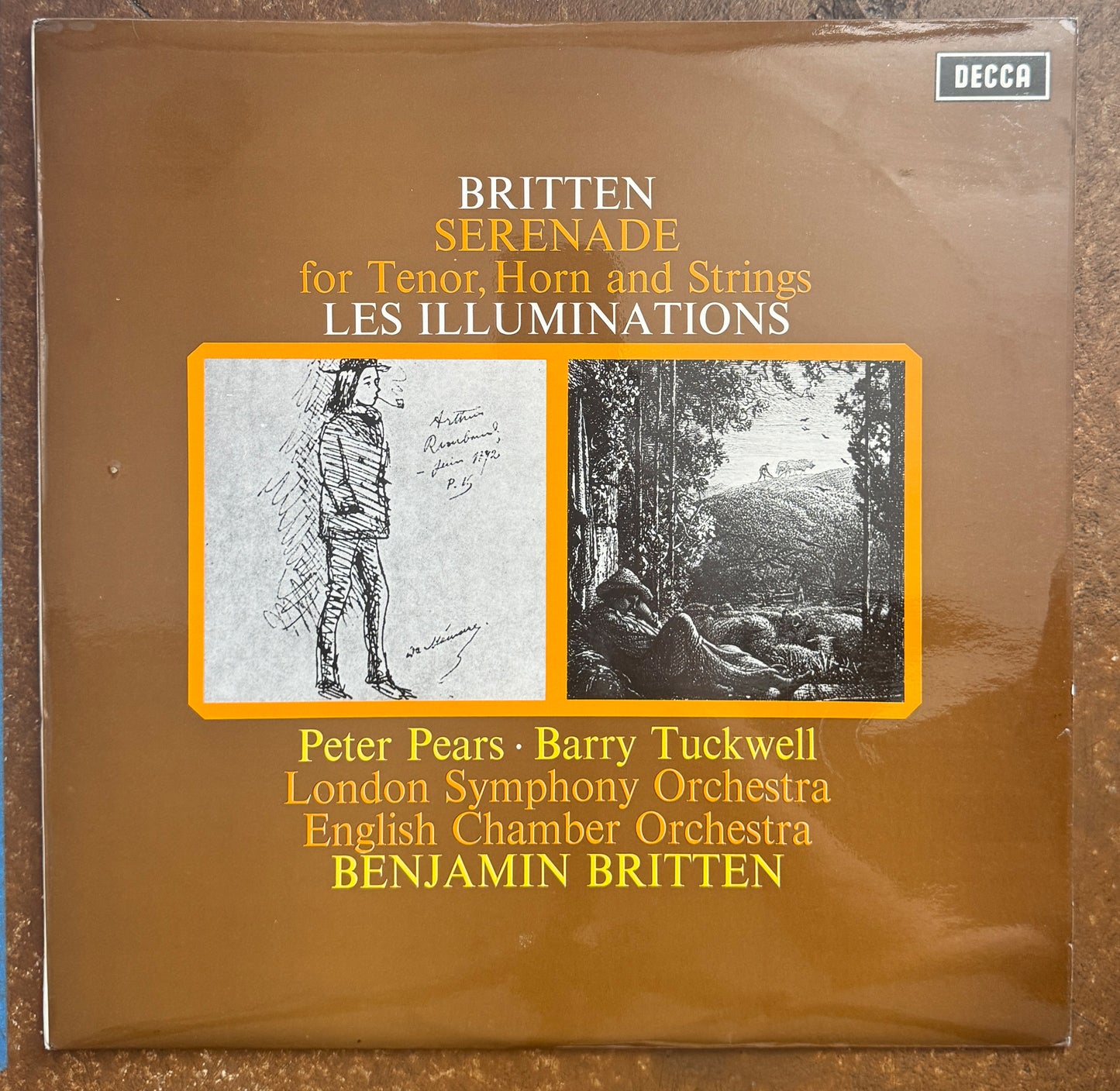 Britten / Peter Pears, Barry Tuckwell, London Symphony Orchestra, English Chamber Orchestra, Benjamin Britten – Serenade For Tenor, Horn And Strings / Les Illuminations
