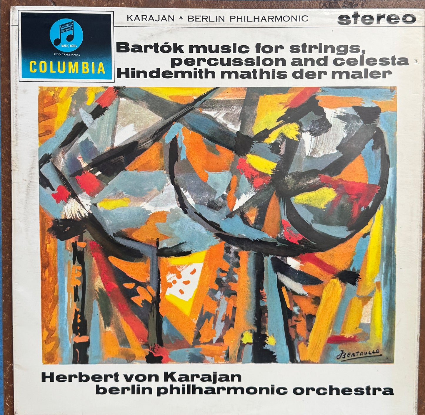Bartók / Hindemith – Herbert von Karajan, Berlin Philharmonic Orchestra – Music For Strings, Percussion And Celesta / Mathis Der Maler