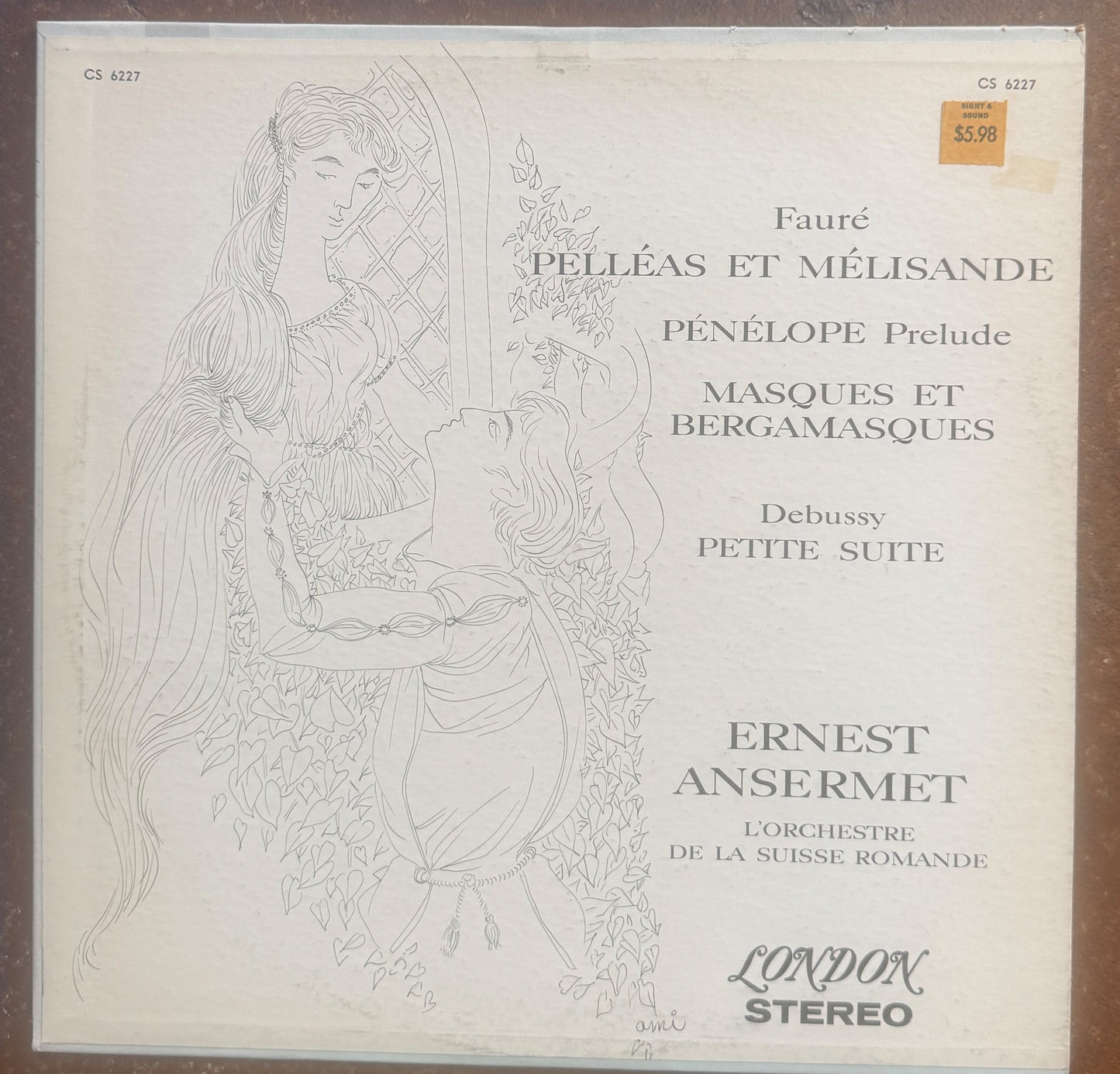Ernest Ansermet Conducting L'Orchestre De La Suisse Romande, Gabriel Fauré, Debussy – Pelléas Et Mélissande, Masques Et Bergamasques, Petite Suite