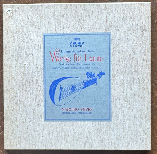 Johann Sebastian Bach - Narciso Yepes – Werke Für Laute = Works for Lute = Œuvres Pour Luth (Gesamtaufnahme = Complete Recordings = Intégrale)