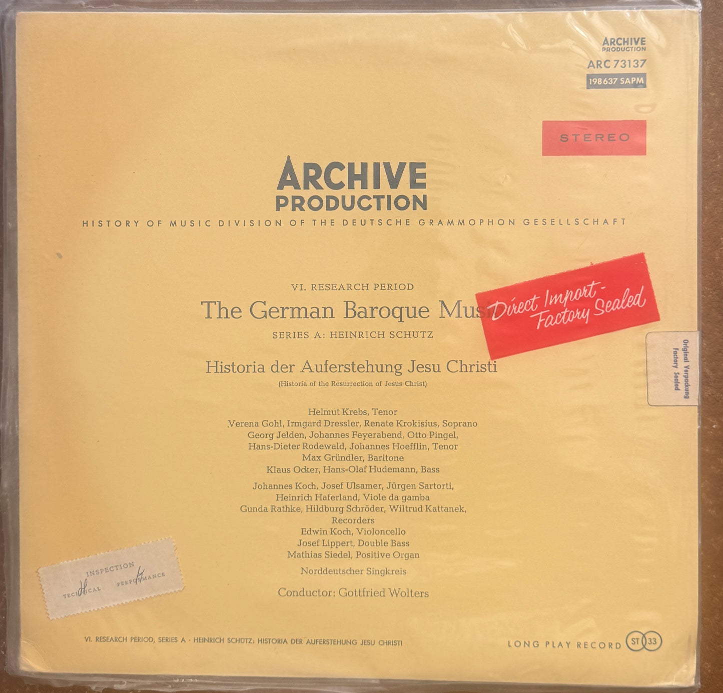 Archive Production Collection, Bundle of 9 LP