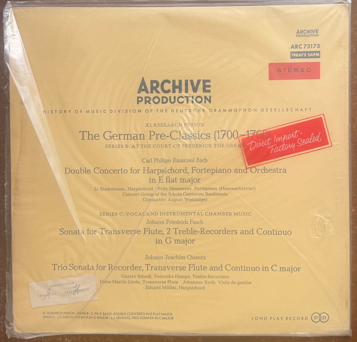 Archive Production Collection, Bundle of 9 LP