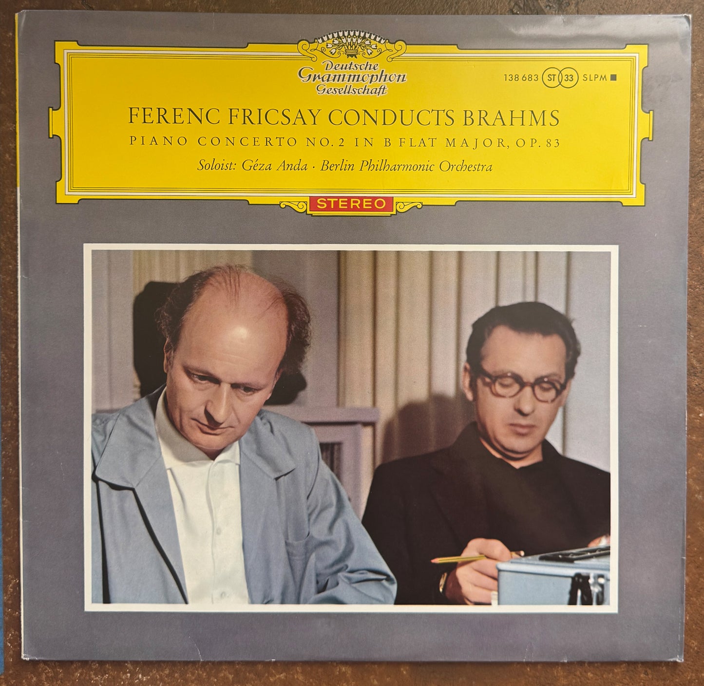 Johannes Brahms, Géza Anda ∙ Berliner Philharmoniker ∙ Ferenc Fricsay – Klavierkonzert Nr. 2 B-dur Op. 83 = Piano Concerto No. 2 In B Flat Major, Op. 83