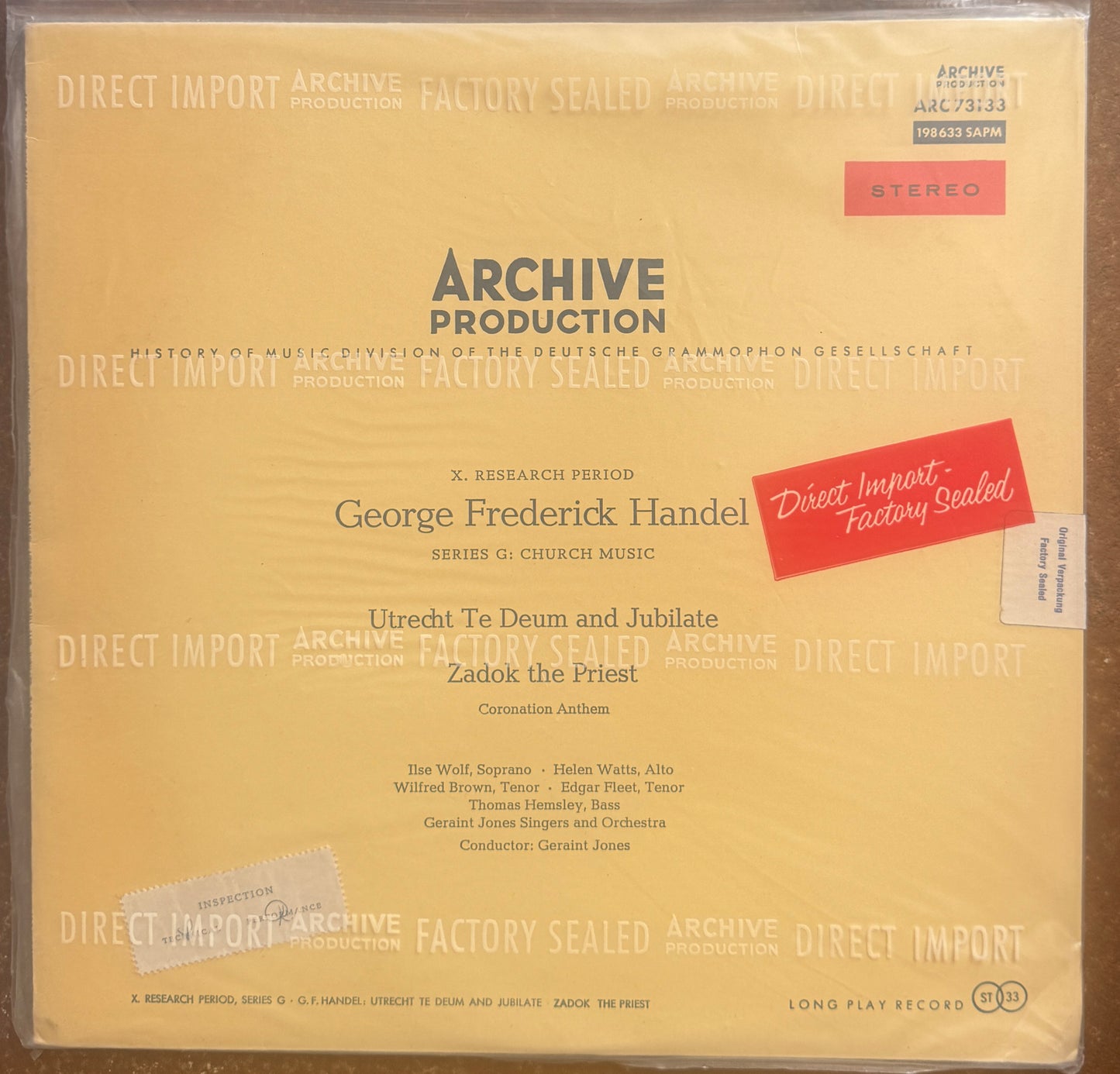 Archive Production Collection, Bundle of 9 LP