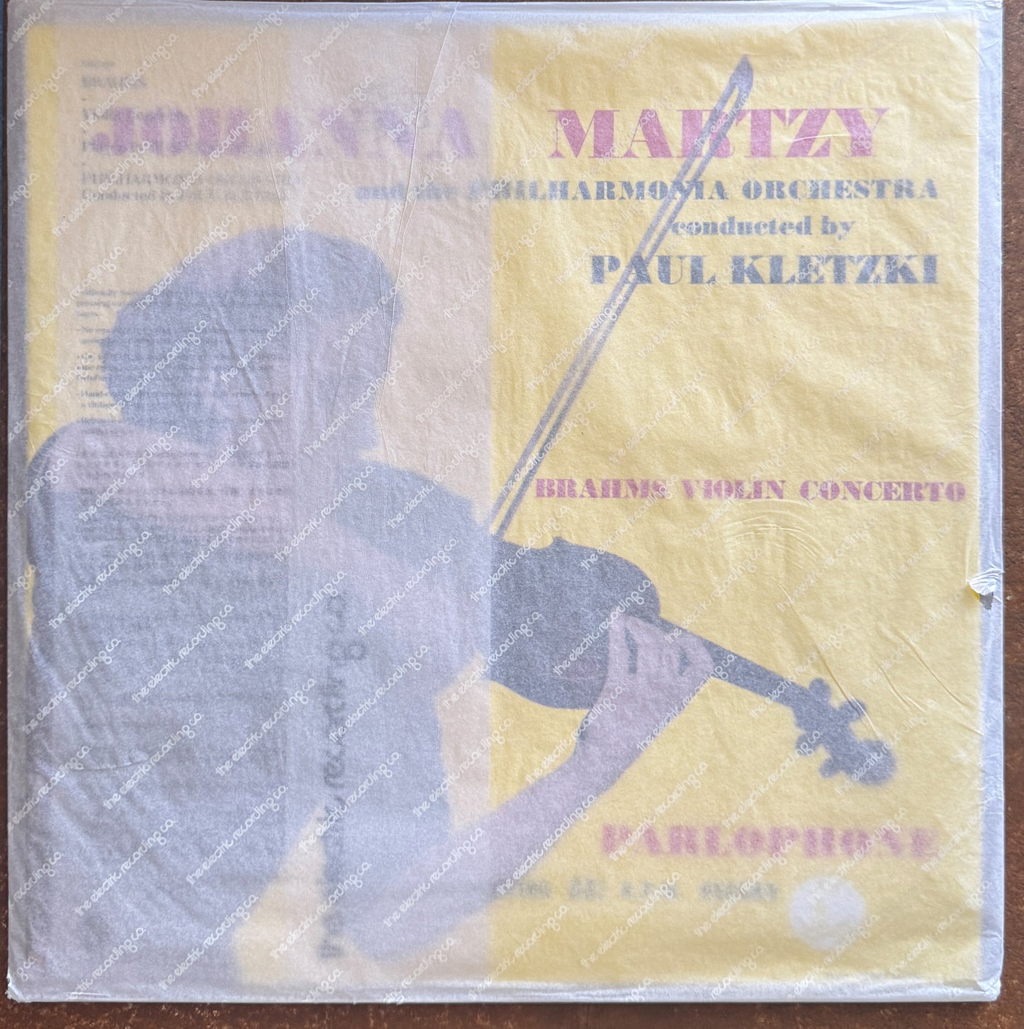 Brahms, Johanna Martzy And The Philharmonia Orchestra Conducted By Paul Kletzki – Brahms Violin Concerto