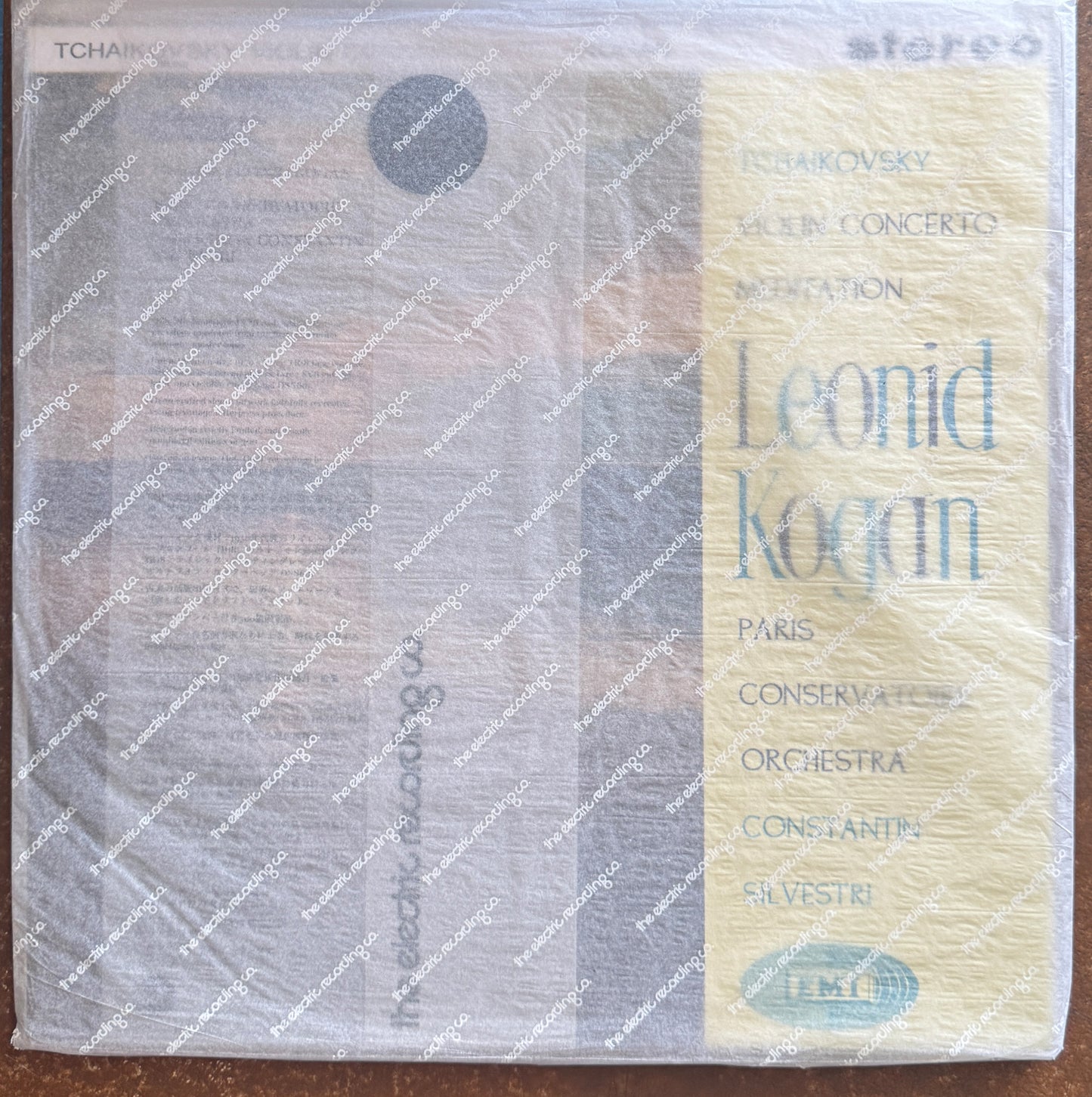 Tchaikovsky / Leonid Kogan, Paris Conservatoire Orchestra, Constantin Silvestri – Violin Concerto / Meditation