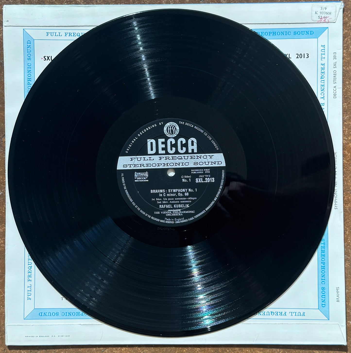 Brahms, Kubelik, The Vienna Philharmonic Orchestra – Symphony No. 1 In C Minor