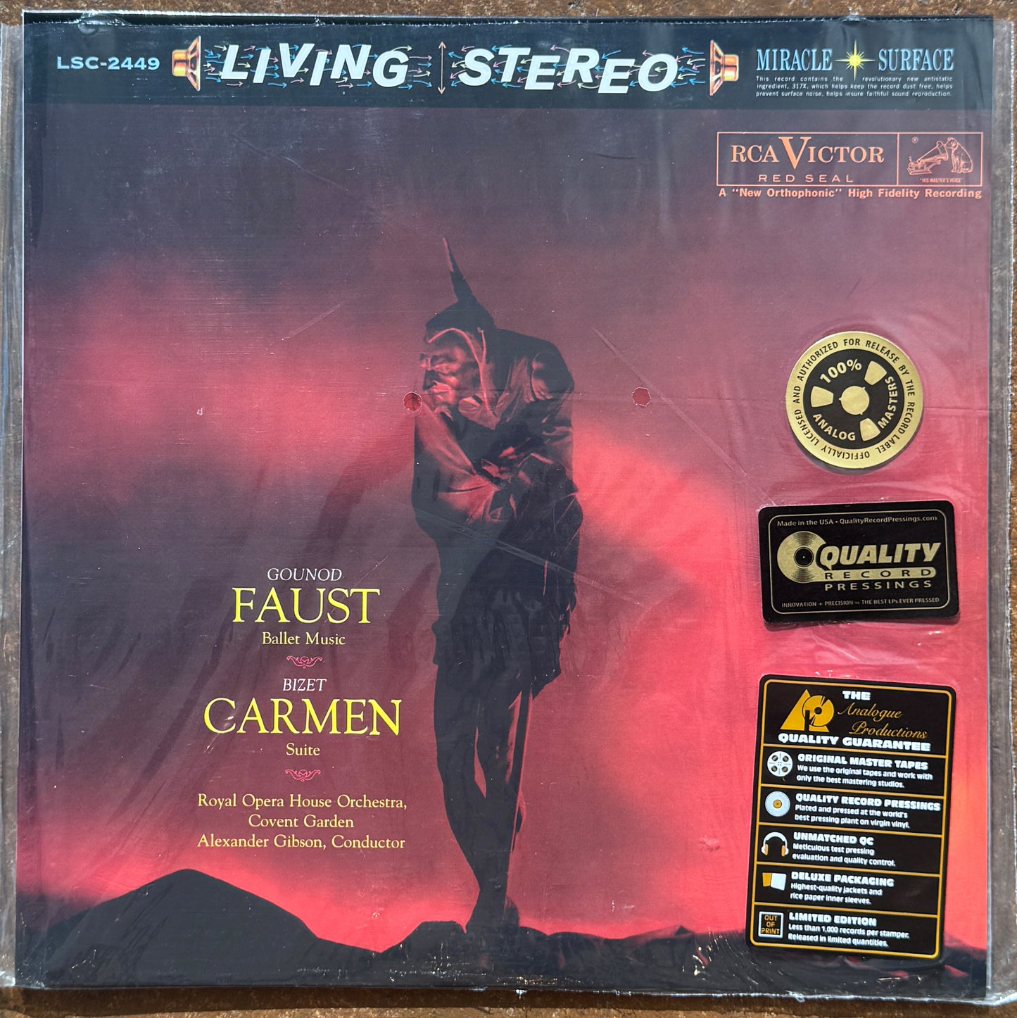 Gounod / Bizet - Royal Opera House Orchestra, Covent Garden, Alexander Gibson ‎– "Faust" Ballet Music / "Carmen" Suite