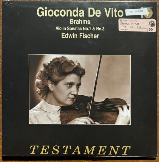 Gioconda De Vito, Edwin Fischer – Brahms Violin Sonatas No.1 & No.3