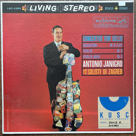 Antonio Janigro, Solisti Di Zagreb / Boccherini / Vivaldi · Bach – Concertos For Cello