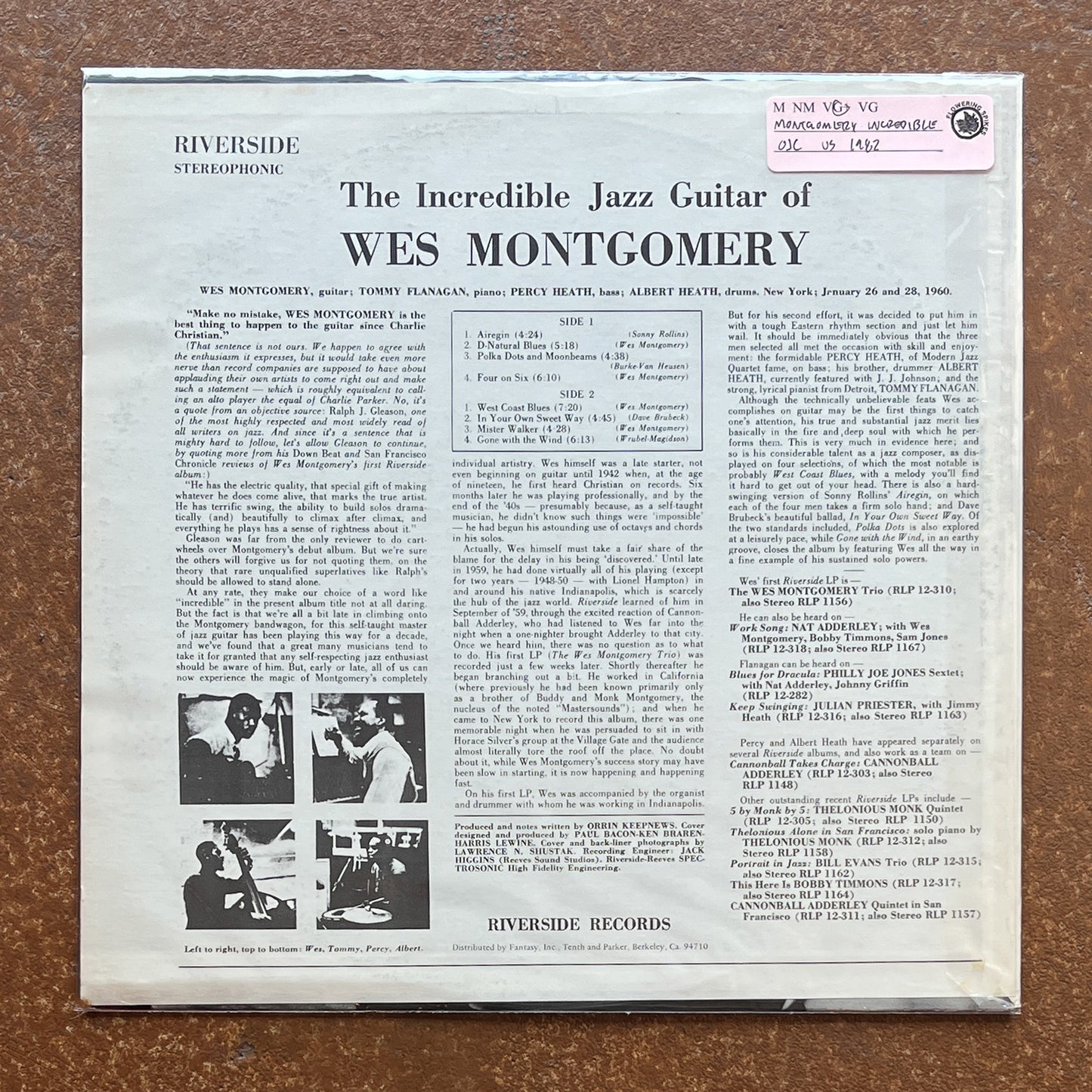 Wes Montgomery – The Incredible Jazz Guitar Of Wes Montgomery