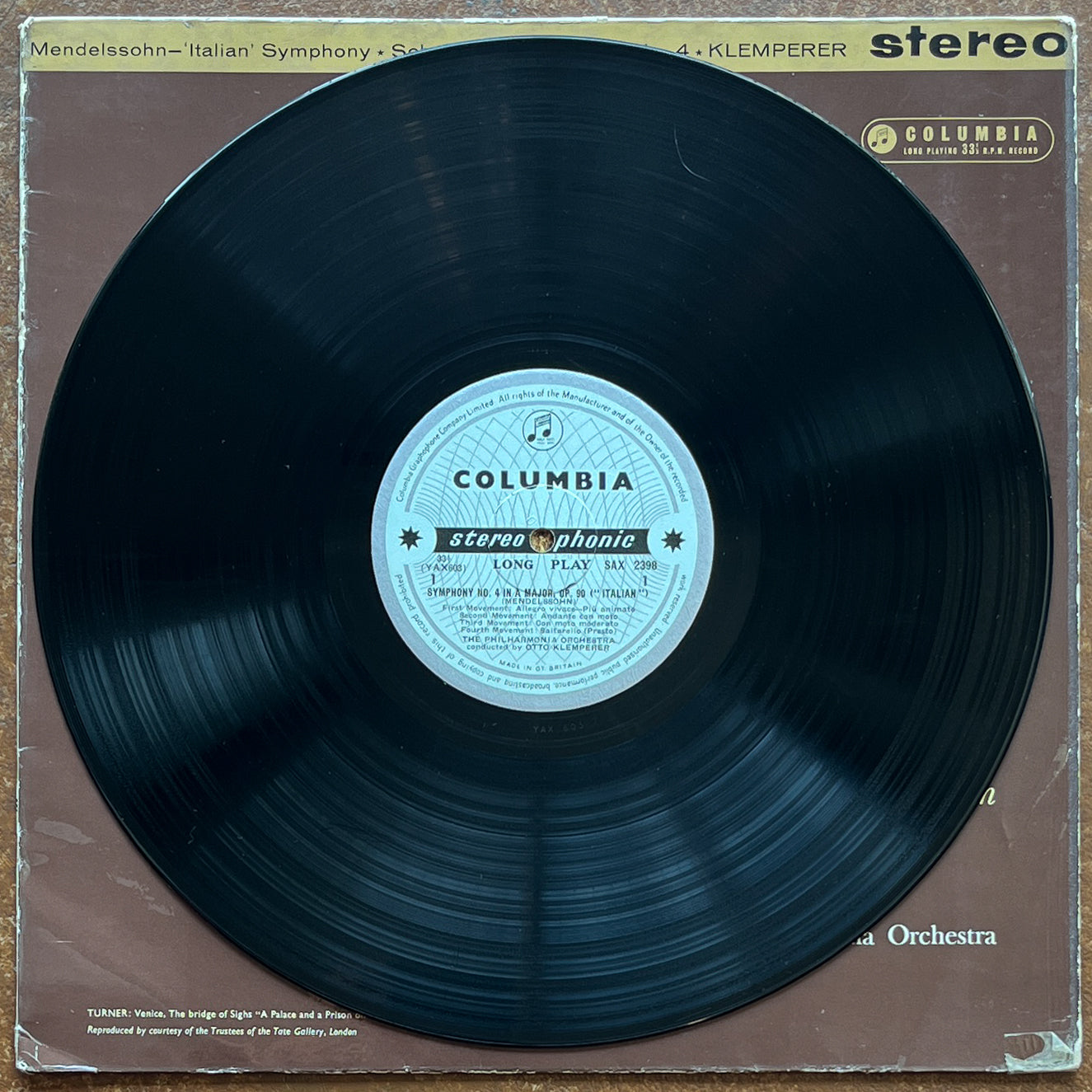 Mendelssohn / Schumann, Otto Klemperer, Philharmonia Orchestra – 'Italian' Symphony / Symphony No.4