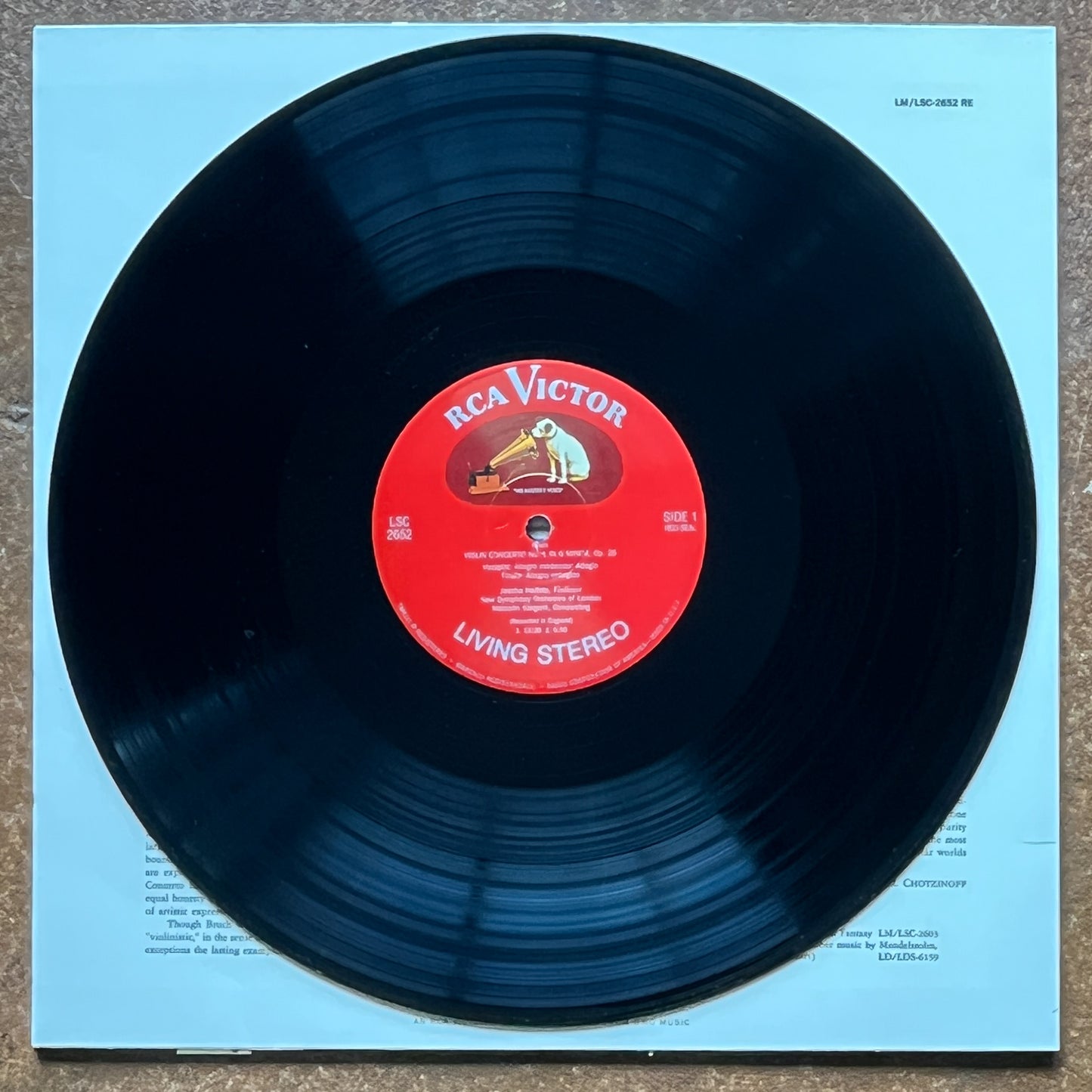 Heifetz, Bruch, Mozart, New Symphony Orchestra Of London, Malcolm Sargent – Concerto In G Minor / Concerto In D Major