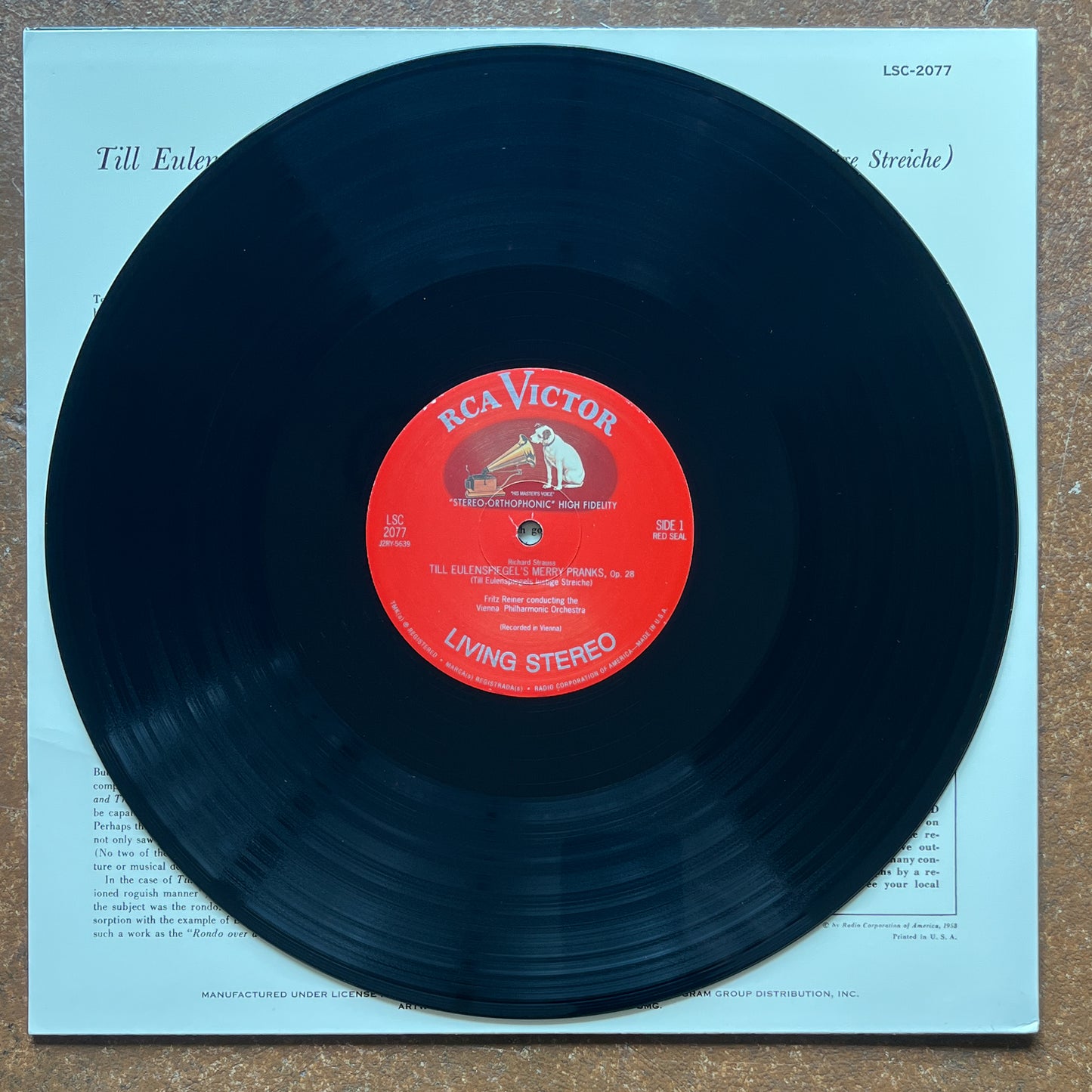 Richard Strauss / Fritz Reiner / Vienna Philharmonic Orchestra – Till Eulenspiegel - Death and Transfiguration