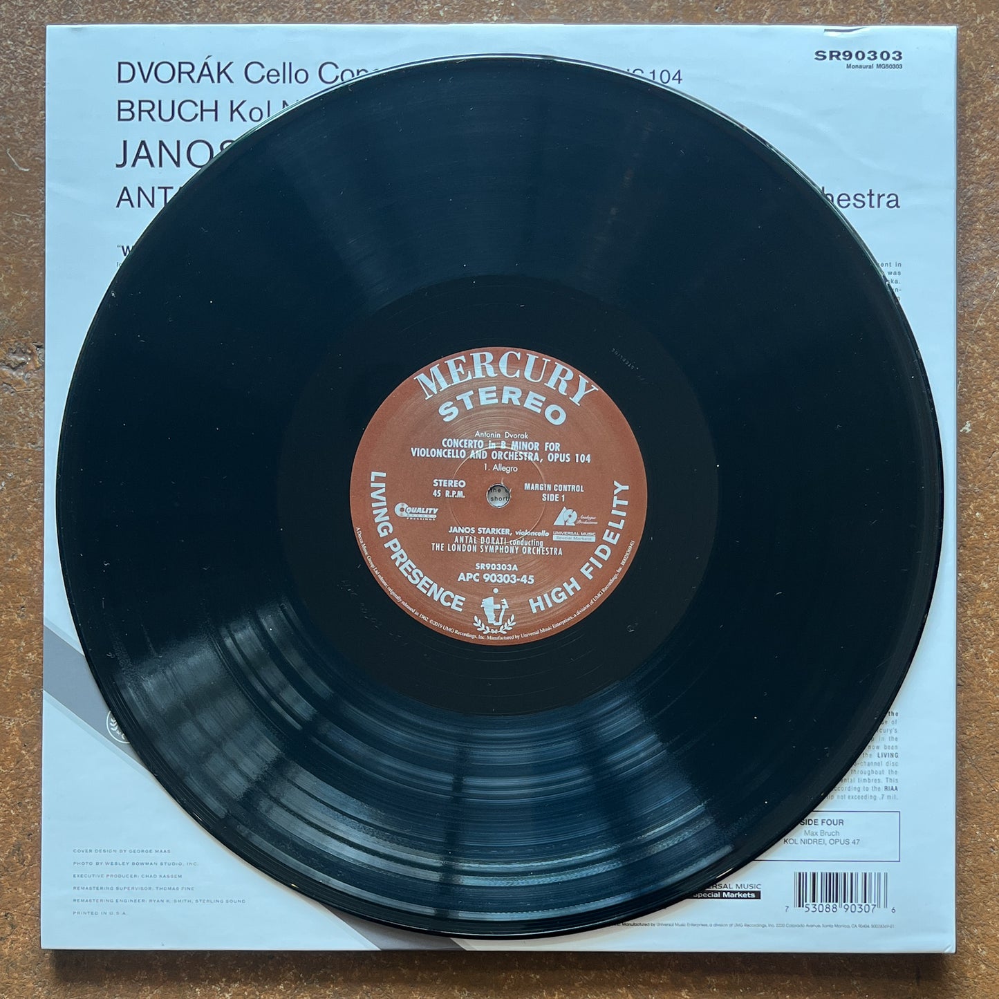 Dvorak, Bruch, János Starker, Antal Dorati, London Symphony Orchestra – Violoncello Concerto · Kol Nidrei