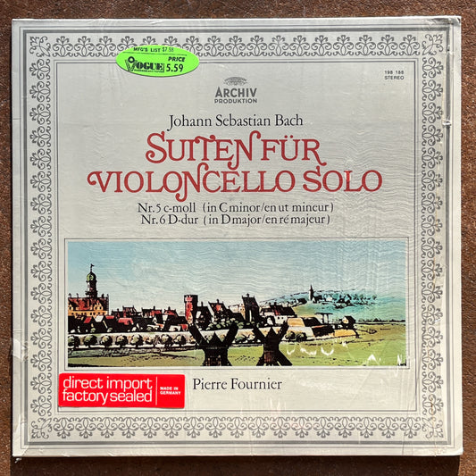 Johann Sebastian Bach / Pierre Fournier – Suiten Für Violoncello Solo Nr.5 C-Moll / Nr.6 D-Dur
