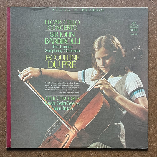 Elgar, Sir John Barbirolli, The London Symphony Orchestra, Jacqueline Du Pré, Bach / Saint-Saëns / Falla / Bruch – Cello Concerto / Cello Encores