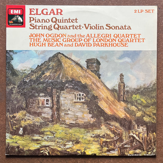 Elgar, John Ogdon And The Allegri Quartet, The Music Group Of London Quartet, Hugh Bean And David Parkhouse – Piano Quintet - String Quartet - Violin Sonata