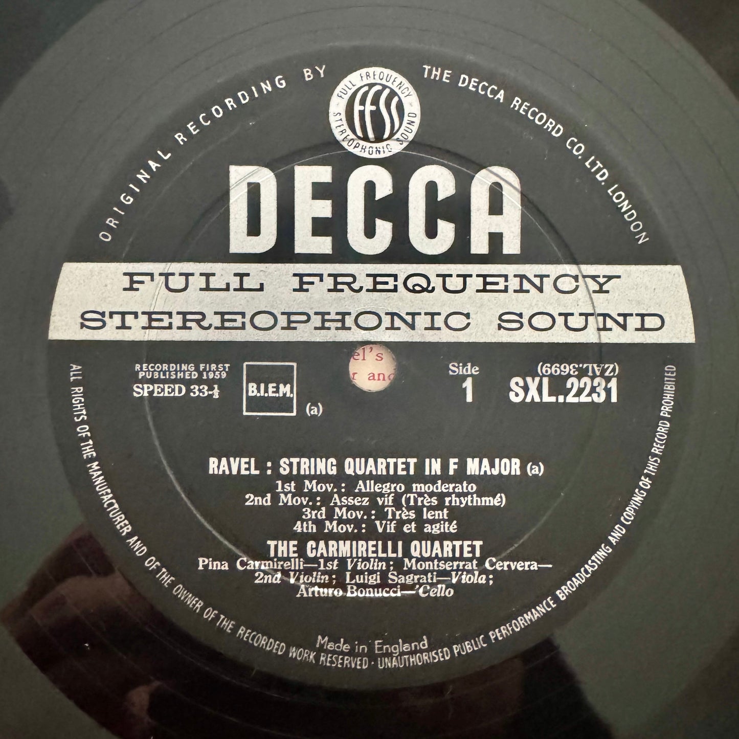 Ravel/ Prokofiev, The Carmirelli Quartet- String Quartet In F Major/ String Quartet No. 2
