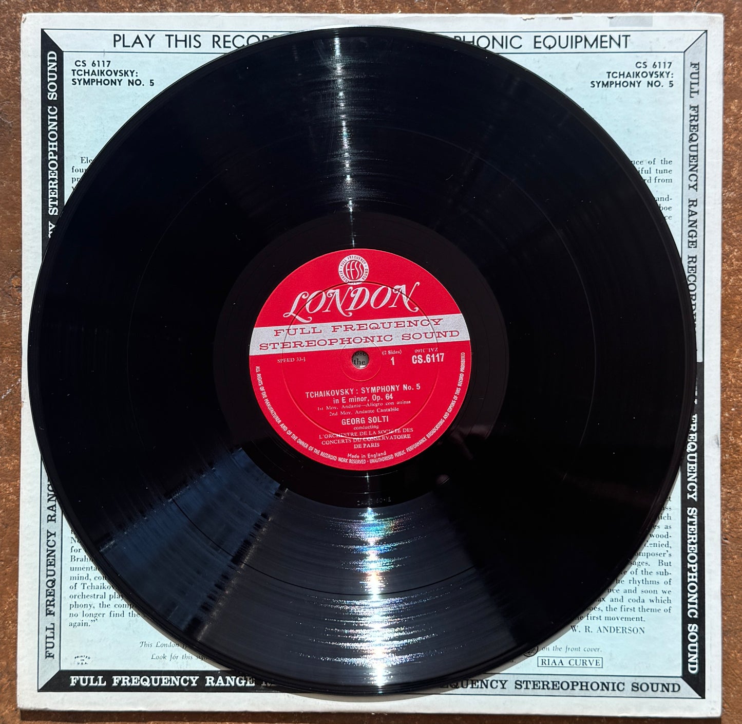 Tchaikovsky* - Georg Solti Conducting The Paris Conservatory Orchestra* – Symphony No. 5 In E Minor, Opus 64