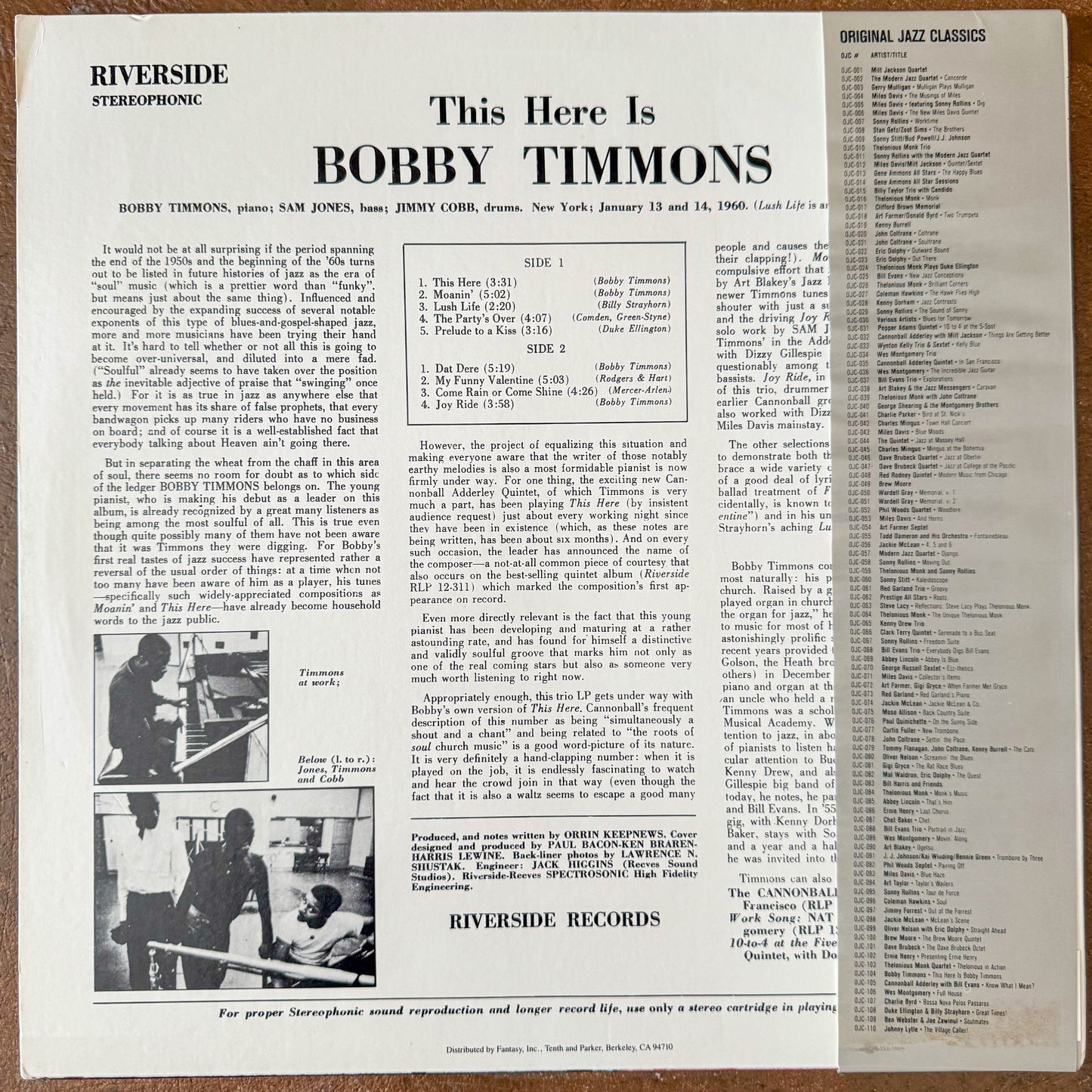 Bobby Timmons- This Here Is Bobby Timmons